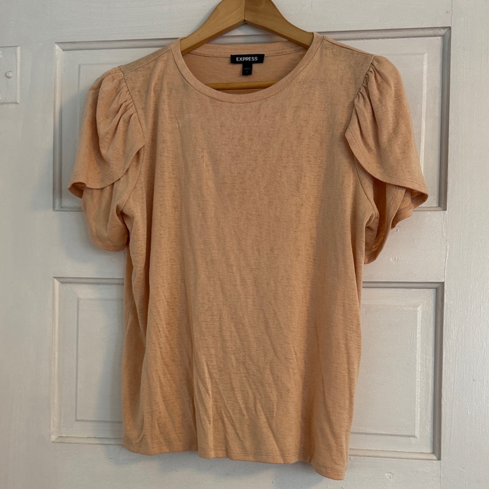 Express Women's Petal SleeveTee - Like New - Medium